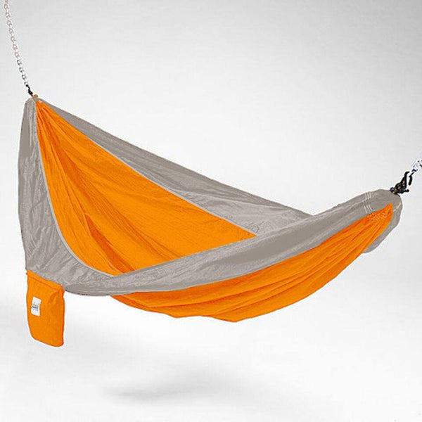 Orange And Grey Hammaka Parachute Silk Hammock - Swings N' Hammocks