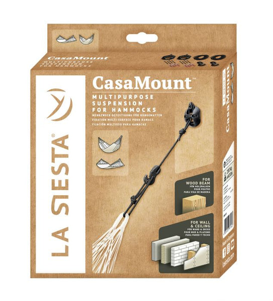 LA SIESTA® CasaMount Black - Multipurpose Suspension Set for Hammocks