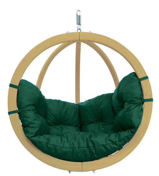 Globo Hanging Chair, Green, NEW! Outdoor Fabric - Swings N' Hammocks - 1