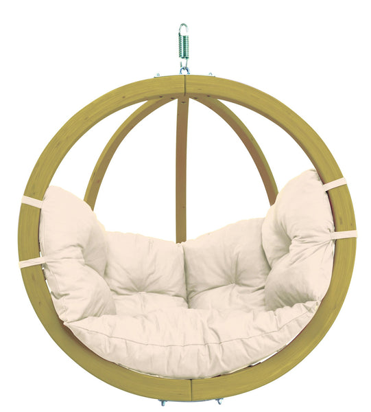Globo Hanging Chair, Natural, NEW! Outdoor Fabric - Swings N' Hammocks - 2