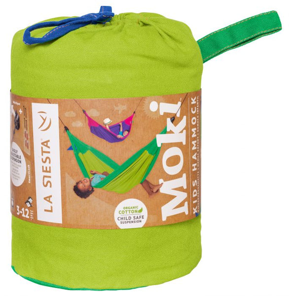 LA SIESTA® Moki Froggy - Organic Cotton Kids Hammock with Suspension